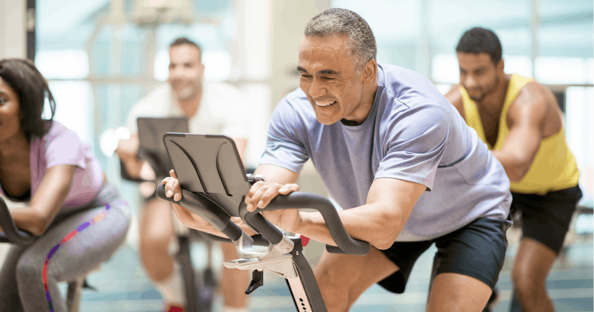 Cycling Class at the Gym